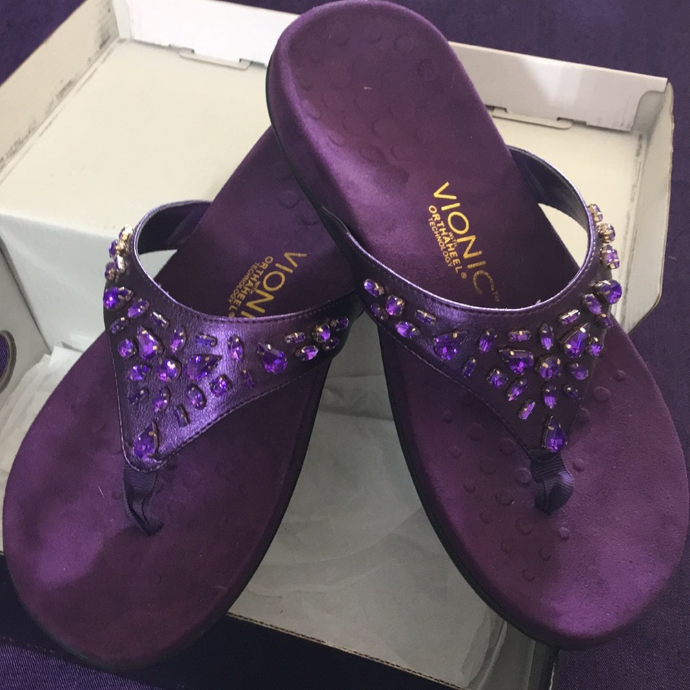 Purple Vionic Sandals